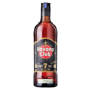 Havana Club 哈瓦那俱乐部 哈瓦纳俱乐部（Havana Club）名企严选 哈瓦纳7年俱乐部黑朗姆酒 哈瓦那古巴洋酒 一瓶一码 700mL 1瓶