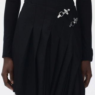 H&M rokh设计师系列 女士短款半身裙 1212453 黑色 44