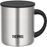 THERMOS 膳魔师 保温杯280ml日本真空不锈钢简约办公室水杯带盖保冷咖啡杯 JDG-280 S 物