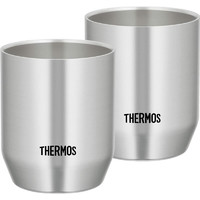 THERMOS 膳魔师 不锈钢保温杯 办公室咖啡杯 易拉罐 JDH-280P S不锈钢色 280ml 两个