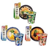 NISSIN 日清食品 日清拉王方便面整箱杯桶装速食泡面非油炸海鲜豚骨拉面宵夜早餐面