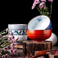 波佐见 日式有田烧日本进口碗礼盒陶瓷餐具套装和风手绘家用米饭碗
