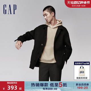 Gap 盖璞 男女装秋冬羊毛混纺保暖大衣装时尚休闲外套811138