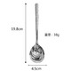 不锈钢圆锤纹勺 5只装