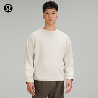 lululemon 丨Oversized-Fit 男士拉绒圆领衫 LM3DTFS 象牙色 M