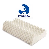 ZENCOSA 最科睡 泰国原装进口高低按摩天然乳胶枕头THP17家用枕芯大尺寸 礼盒装