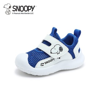 SNOOPY史努比童鞋儿童运动鞋夏季男孩单网透气鞋童舒适学步鞋 蓝白 30码内长约189mm