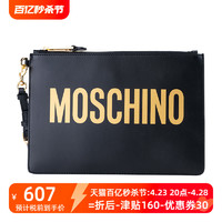 MOSCHINO 字母拉链手拿包手挽包女包特卖