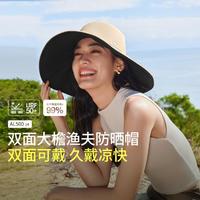 Beneunder 蕉下 杨幂推荐显脸小春夏防晒帽女双面冰丝遮阳双面渔夫帽