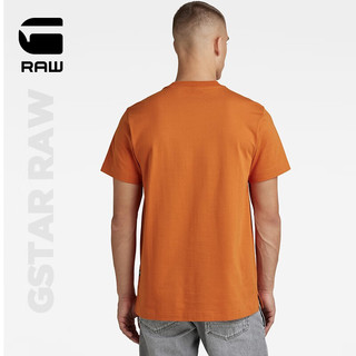 G-STAR RAW【捡漏】宽松版型圆领t恤上衣短袖男士夏季D21377 橘黄色 M
