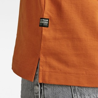 G-STAR RAW【捡漏】宽松版型圆领t恤上衣短袖男士夏季D21377 橘黄色 M