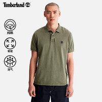 Timberland 官方男款短袖POLO衫23夏季新款休闲透气A6R29 A6R29590/卡塞尔绿色 XS