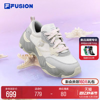 FILA 斐乐 FUSION斐乐潮牌女鞋海星2代厚底帆布鞋2024夏季新款运动鞋女