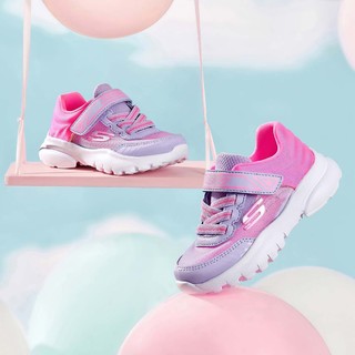 百亿补贴：SKECHERS 斯凯奇 运动鞋女童跑步鞋女童魔术贴绑带舒适耐磨休闲鞋302516N 小码