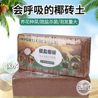 南水灌溉 650g*1块椰糠砖椰砖多肉土壤种花种菜土养花种植土泥炭椰糠土