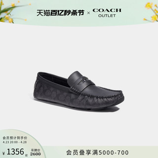 COACH 蔻驰 奥莱男士经典标志COIN便鞋