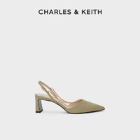 CHARLES & KEITH CHARLES&KEITH春夏女鞋CK1-60280304女士链条装饰尖头高跟凉鞋