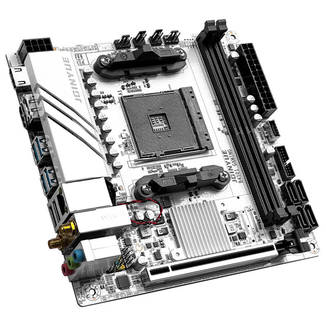 精粤B550i GAMING主板itx迷你AM4锐龙4代5代游戏电脑主板DDR4 精粤B450i
