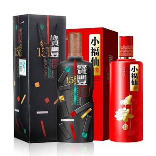 宝丰 52度小糊涂仙小福仙酒500ml+46度宝丰国标老酒15·1000ml