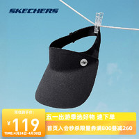 SKECHERS 斯凯奇 舒适休闲遮阳帽P224U021 碳黑/0018 均码