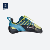 DECATHLON 迪卡侬 初学者高阶系带防滑鞋 EDGE LACE 黄蓝配色 37