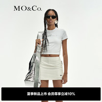 MO&Co.Reebok联名2024夏【凉感】金属胶印短袖T恤MBD2TEE032 漂白色 L/170