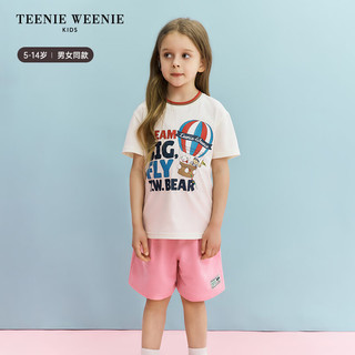 Teenie Weenie Kids小熊童装24夏季男女童纯棉卡通休闲短袖T恤 象牙白 150cm