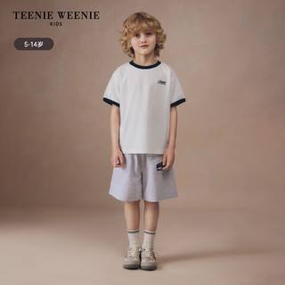 Teenie Weenie Kids小熊童装24夏季男童舒适百搭运动休闲短裤 藏青色 130cm