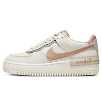 NIKE 耐克 板鞋女空军一号AF1缓震AF1 SHADOW运动鞋CI0919-116帆白38