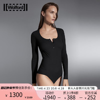 Wolford 沃尔福特Henley柔软罗纹针织连体衣79208