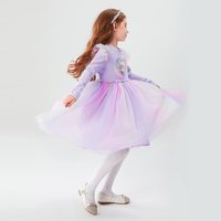 Disney 迪士尼 艾莎公主女童连衣裙新春款儿童裙子