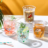 风和米 蜡笔小新正品联名玻璃反口杯创意玻璃杯茶水家用早餐牛奶办公水杯