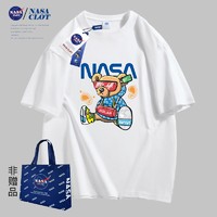 NASA 联名2024新款潮流小熊印花T恤情侣同款户外运动百搭短袖TH