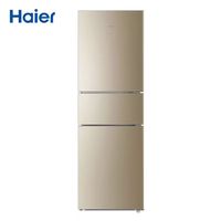 百亿补贴：Haier 海尔 216升三开门复古出租屋通用正品直冷三门薄款中门软冷冻冰箱