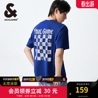 杰克琼斯 杰克·琼斯（JACK&JONES）男装夏季新款多巴胺棋盘格T恤男