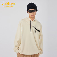 百亿补贴：Cabbeen 卡宾 男装字母印花连帽卫衣潮流宽松撞色上衣oversideW