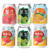 九日 韩国大颗粒果肉饮料238ml*6罐