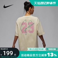 NIKE 耐克 JORDAN短袖女2024夏季男运动背后图案字母T恤HJ3963-113