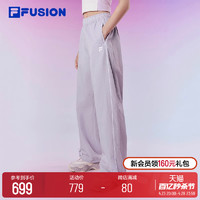 FILA 斐乐 FUSION斐乐潮牌梭织长裤女2024夏季新款时尚休闲宽松运动裤