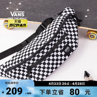 VANS 范斯 官方 男女情侣腰包黑白棋盘格街头运动风