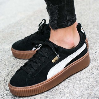 PUMA 彪马 女款复古厚底休闲鞋SUEDE PLATFORM