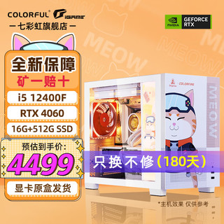 COLORFUL 七彩虹 i5 13400F/4060TI 8G显卡橘影橙 橘猫定制款