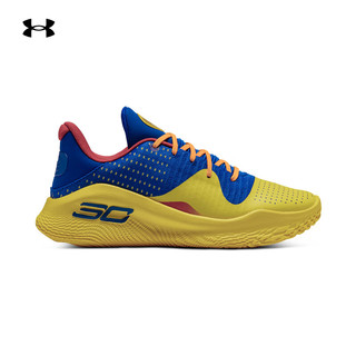 安德玛 UNDERARMOUR）库里Curry 4 Low FloTro男女情侣运动篮球鞋3026620 蓝色400 41