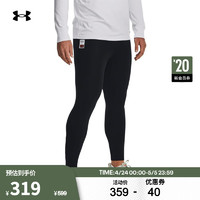 安德玛 UNDERARMOUR）RUN LAA男子跑步运动紧身裤1379297 黑色001 XL