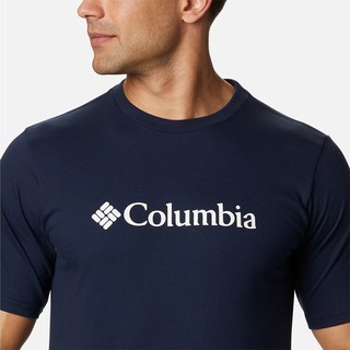 哥伦比亚 男24春夏新款户外休闲吸湿透气棉质舒适圆领T恤