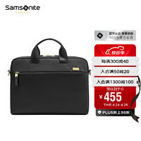 Samsonite 新秀丽 女生手提电脑包14英寸单肩斜跨包苹果笔记本内胆包NO1黑色