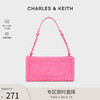 CHARLES & KEITH CHARLES&KEITH24春新款CK2-20151378-A柔软绒布手提腋下包小方包