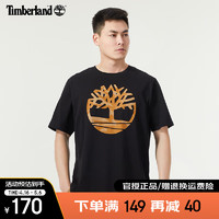 Timberland T恤男24春夏户外印花休闲透气舒适宽松圆领短袖