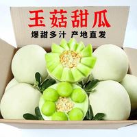 樱鲜冰淇淋玉菇甜瓜新鲜现摘应季水果 新鲜玉菇甜瓜 净重4斤