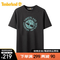 Timberland T恤男户外24春夏新款休闲舒适透气纯棉圆领短袖